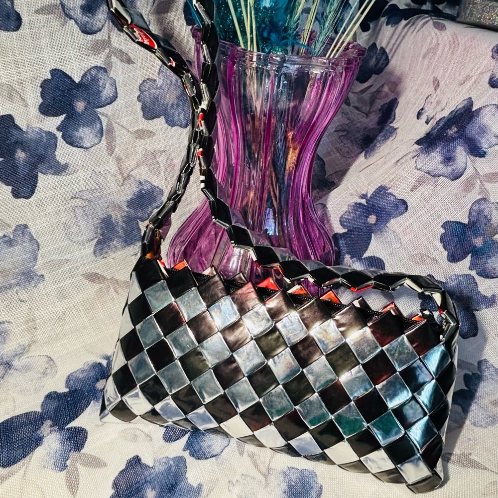 Stylish Black and Silver Women's Bag